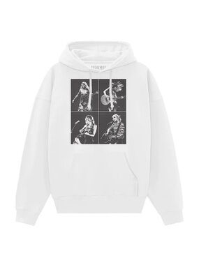 TAYLOR SWIFT • THE ERAS TOUR COLLAGE WHITE HOODIE
